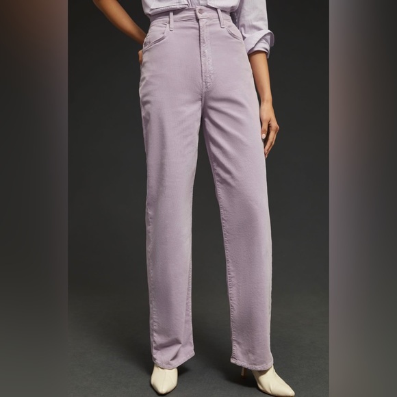 Brand new MOTHER The Tunnel Vision Sneak High-Rise Straight Corduroy Jeans (NWT) - Picture 15 of 16